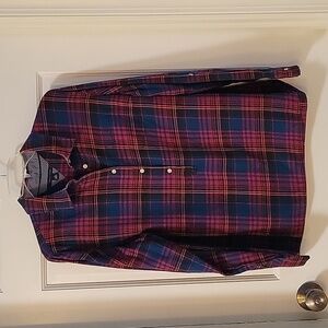 Tommy Hilfiger Plaid Flannel Popover Top